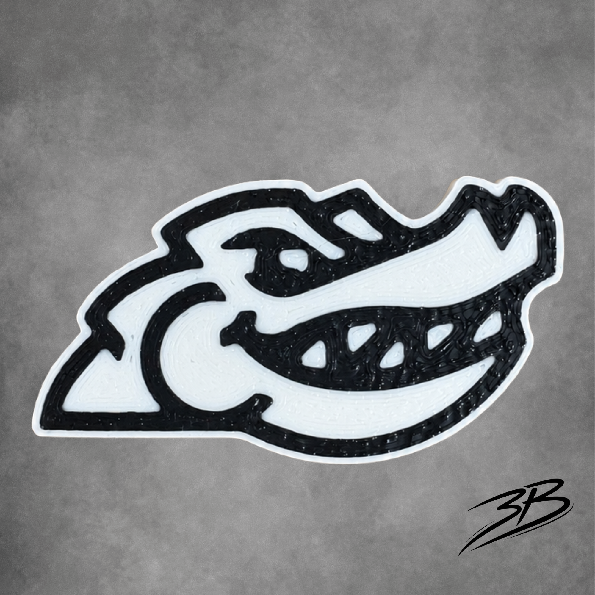 Grandview Gator Pin · Black & White