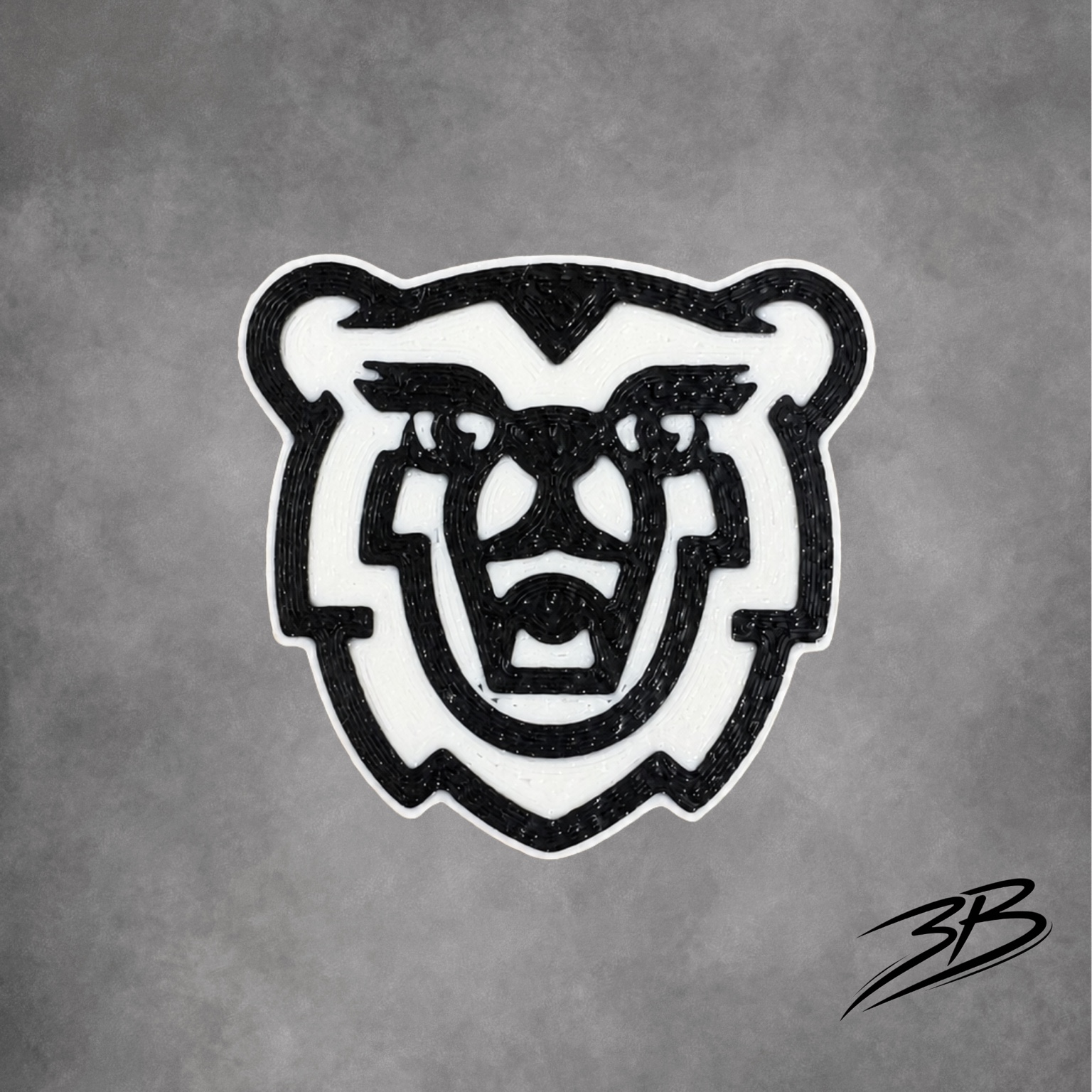 Blackmore Bear Pin · Black & White