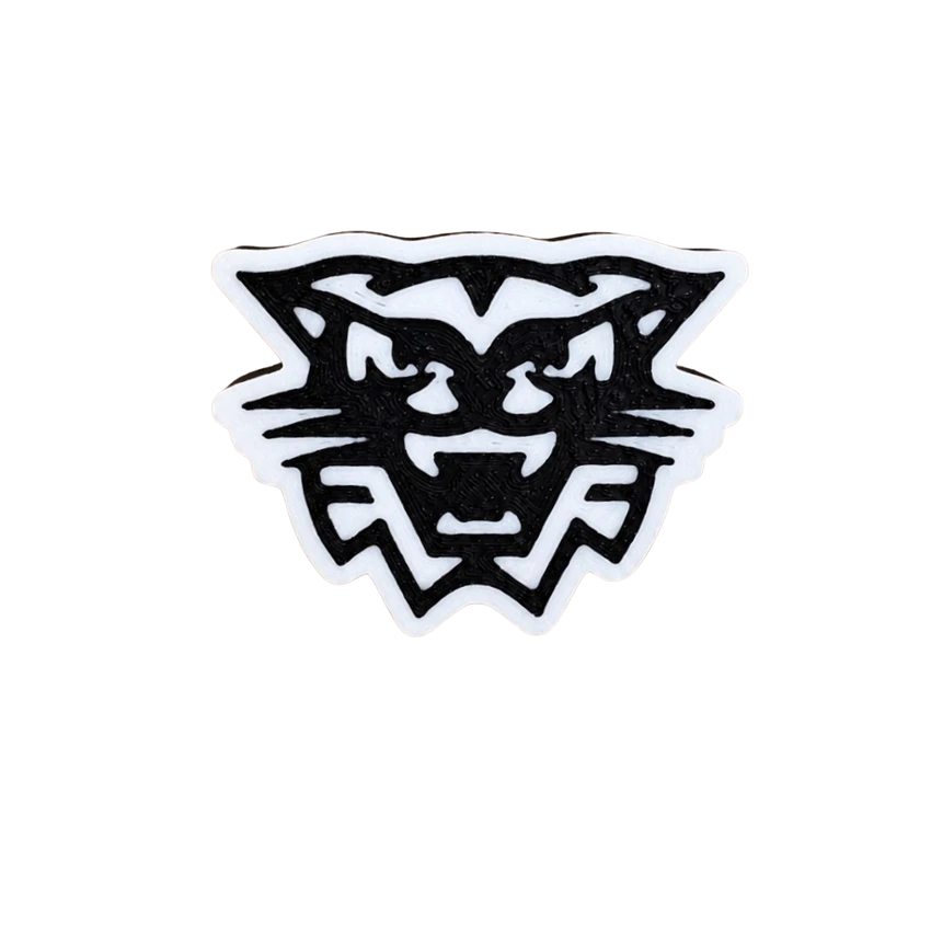 Black & White Wildcat Pin