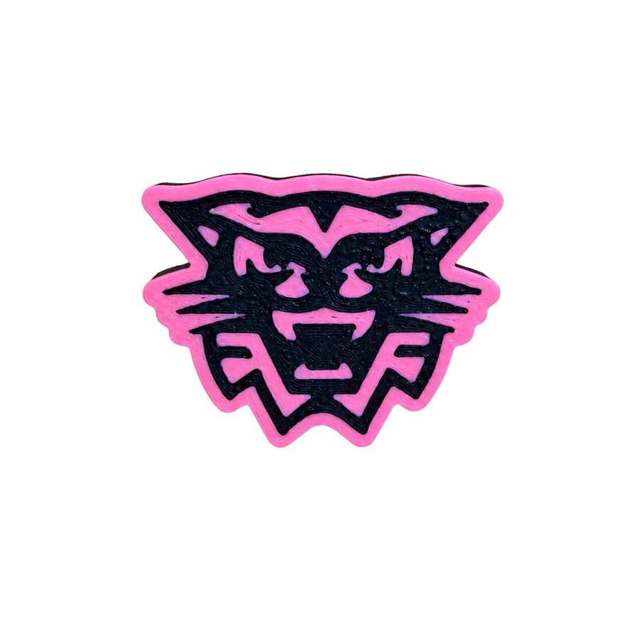 Pink Wildcat pin