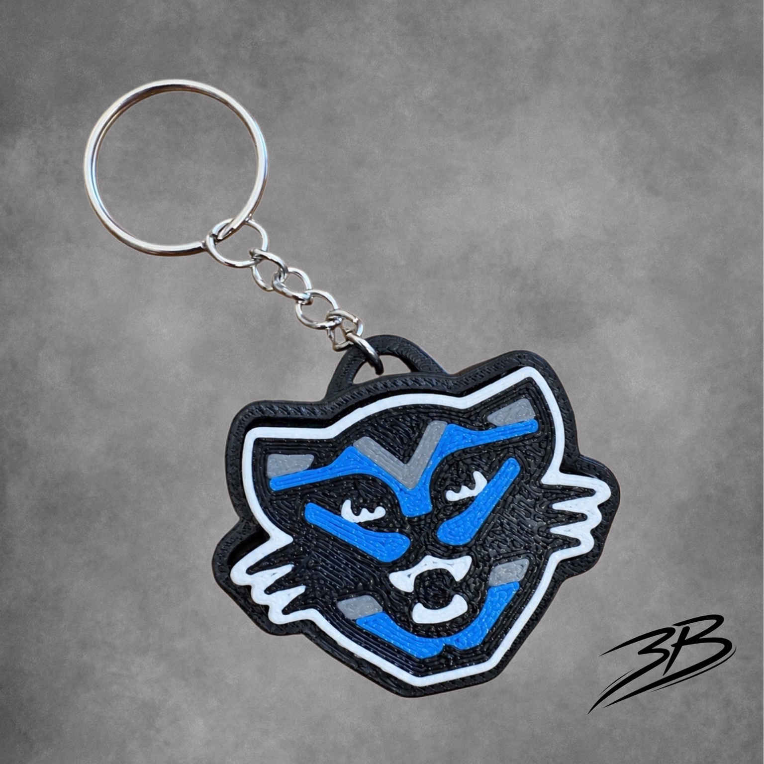 Skelly Panther Clicker Keychain