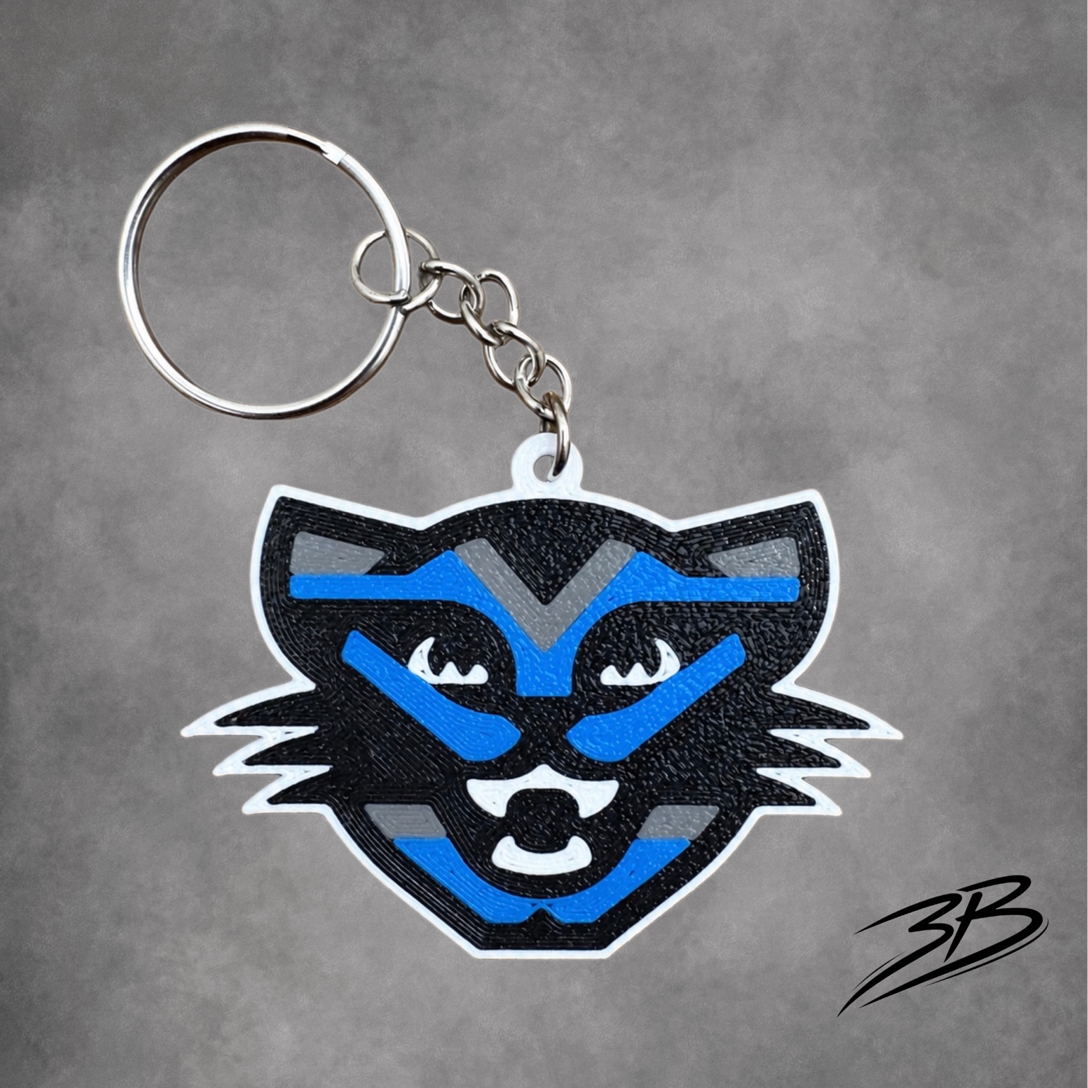 Skelly Panther Keychain