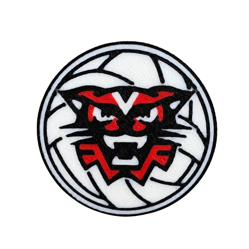 Volleyball Wildcat Pin